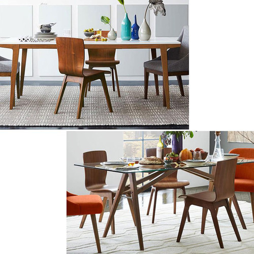 Linnea Wood Dining Chair Modern Style (4 Pieces) Singapore — Detail View
