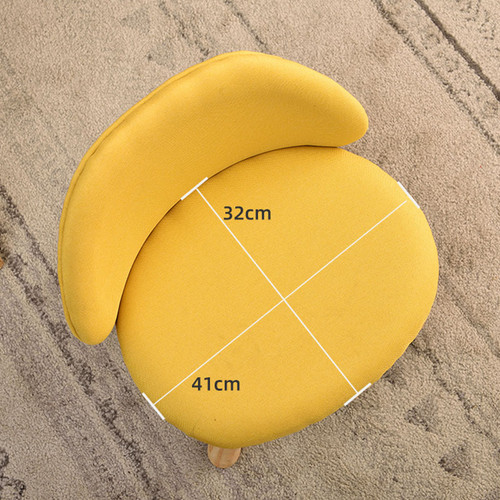 Paisley Wooden Kids' Stool Chair children's chair side view 1