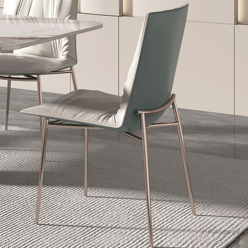 Varese , Microfiber Leather Stainless Steel Sponge Dining Chair for Italian