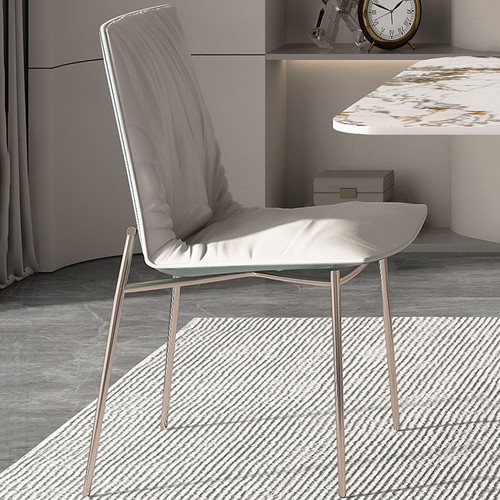 Varese , Microfiber Leather Stainless Steel Sponge Dining Chair for Italian