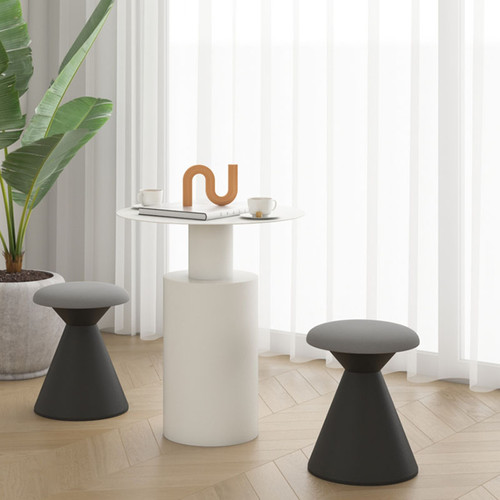 Sienna Leather Stool Chair in home setting — Singapore