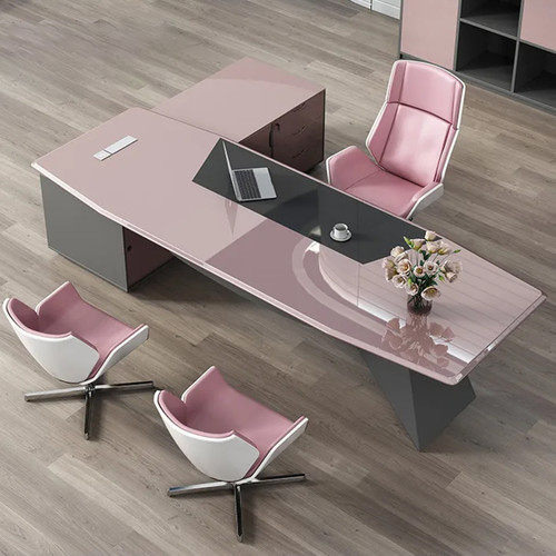 Hugo Premium Office Desk Quarter View