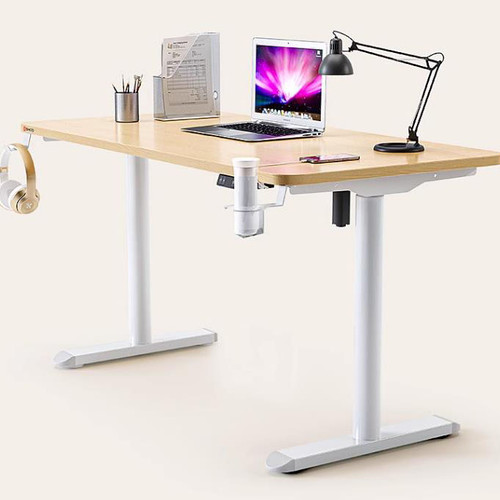Tenley Height Adjustable Wooden Study Table Singapore | engineered wood, wood | Scenario B
