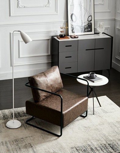 Estelle Leather Sofa Chair Image 2