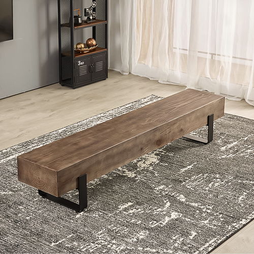 Edith Wooden TV Console Singapore | Natural Wood | Living Room Setting