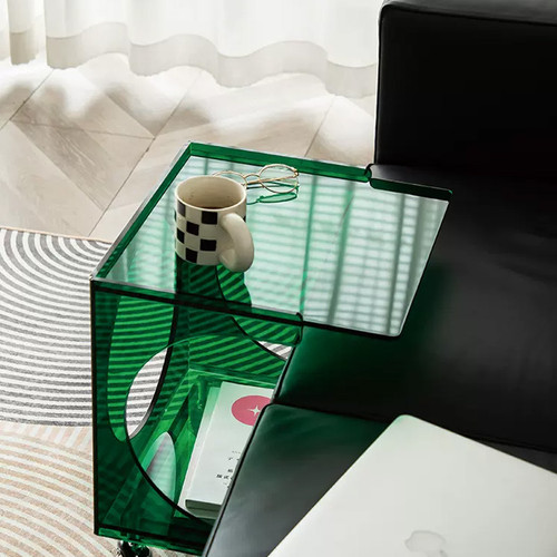 Green - Kyra Coffee Table Movable Transparent of Nordic