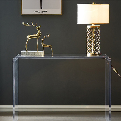 Dylan Side Table Writing Desk Transparent of Minimalist