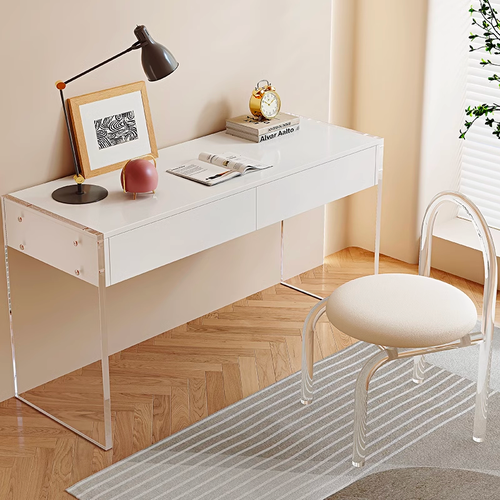 Buy Edith Wooden Study Table with Acrylic Support Singapore | Acrylic Quality Furniture