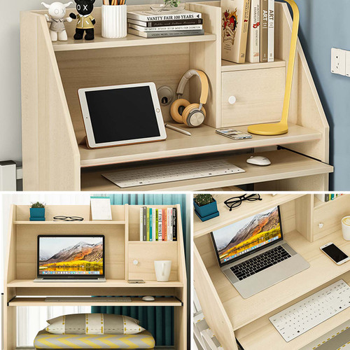 Bed Study Desk Dormitory Scenario Image