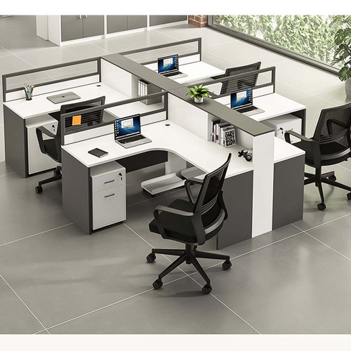 Computer Desk with Multi-position Screen Card Scenario Image B