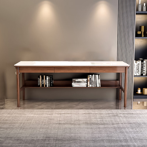 Noa Study Table with Drawers Singapore | engineered board | Scenario A