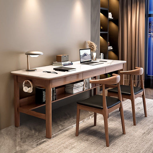 Noa Study Table with Drawers Singapore | engineered board | Scenario C