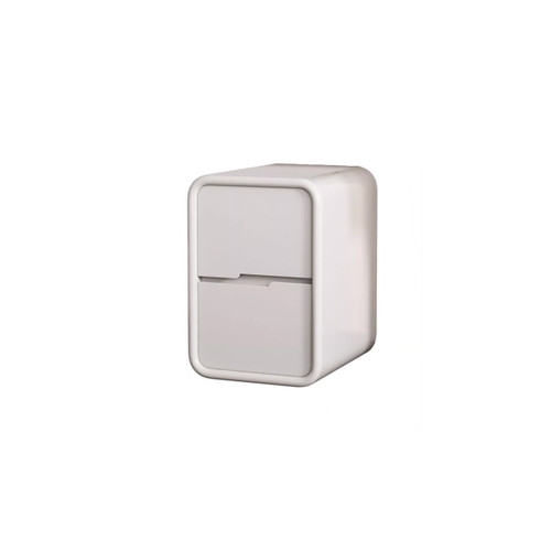 Finley Leather Refrigerator Shaped Bedside Table Modern Style Featured Image