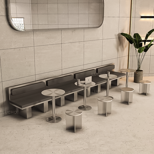 Lucho Stainless Steel Stool Scenario Image B
