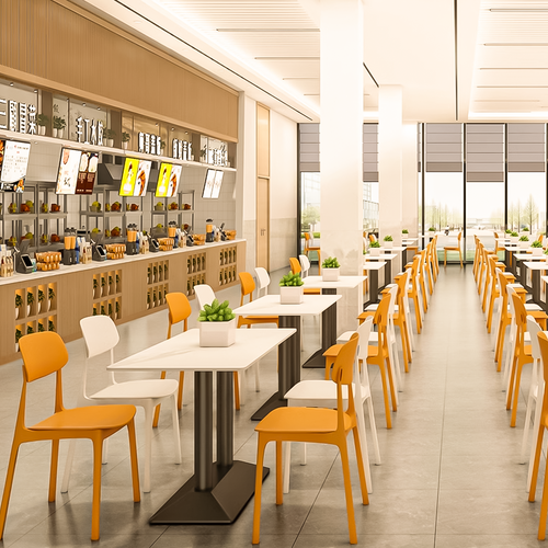 Rock Slab Dining Tables in Restaurant Scenario Image B