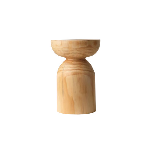 Solid Wood Chair Side Table Short Stools Modern Wabi-sabi Style Featured Image