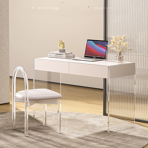 Thyra Acrylic Study Table Singapore | acrylic panel | Scenario B