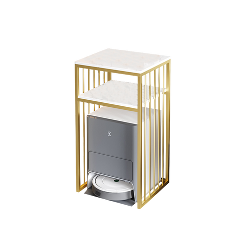 Buy Thyra Carbon Steel Side Table with Storage Singapore | Metal Quality Furniture