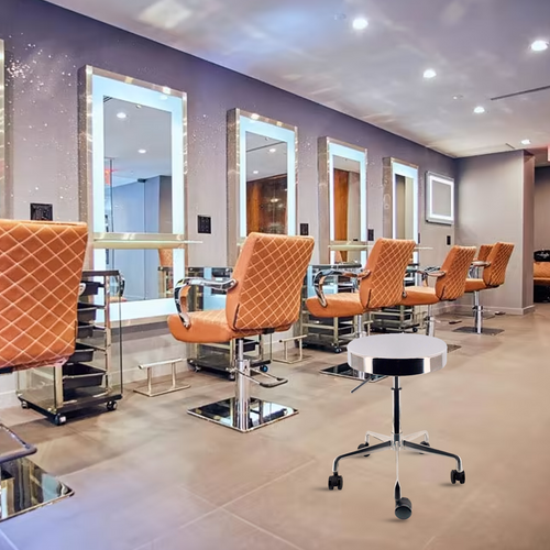 Mysig Stainless Steel Stool in Barbershop Scenario Image