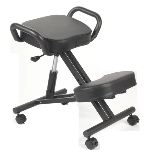 Full Product Front View Olga Saddle Kneeling Chair Type D Singapore | complete chair shot, ergonomic work chair