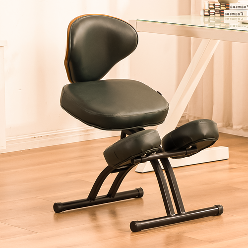 Olga Leather Ergonomic Study Chair in Study Room Scenario Image A