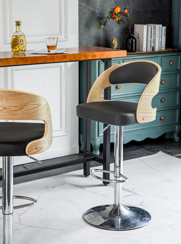 Olga PU Leather Bar Stool Image 2