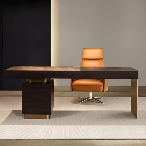 Eskel Wooden Study Table Italian minimalist design office setting Singapore