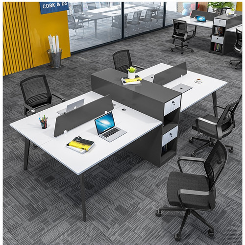 Olav Executive table 2/4/6 Pax office workstation side view 1