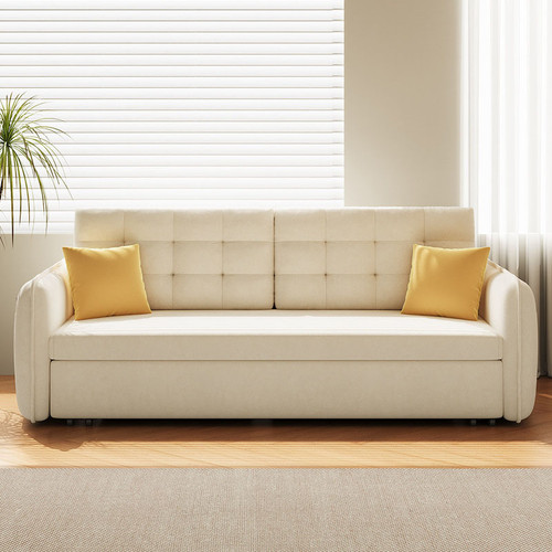 Kirk Fabric Sofa Bed Singapore | High-Density 35kg/m3 Resilient Sponge Cushion