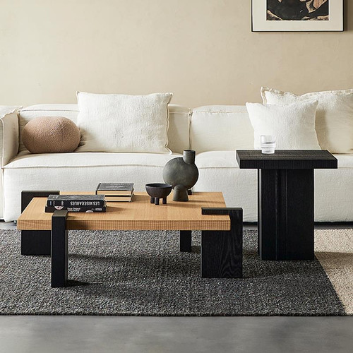Elin Solid Wood Square Coffee Table Image 2