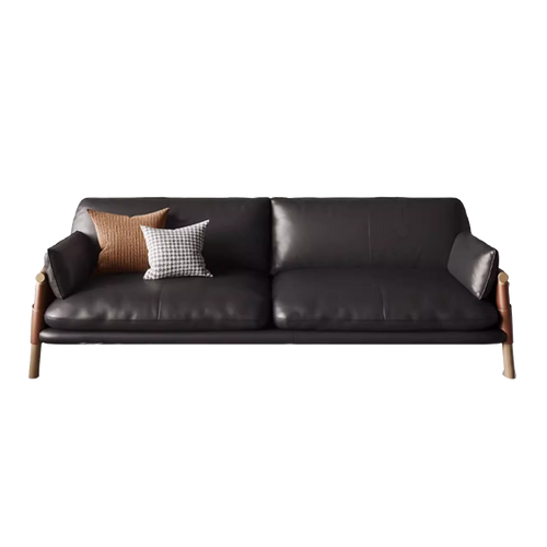 Linn Genuine Leather Sofa Singapore | Genuine Leather | Free Islandwide Delivery