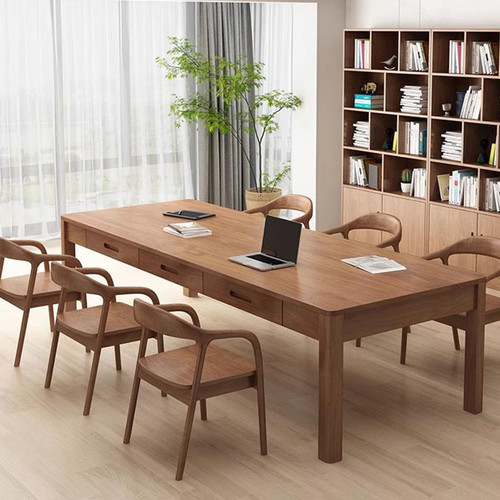 Kenta Solid Wood Study Table Singapore | Solid Hardwood Detail