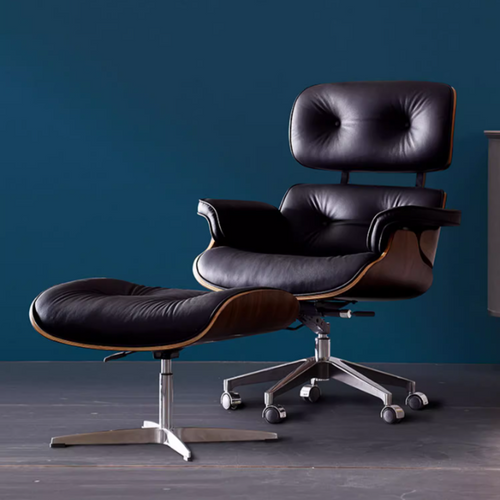 Eames Genuine Leather Chair in home setting — Singapore