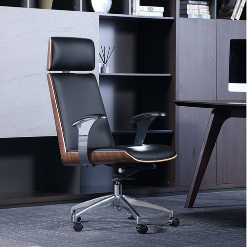 Ariana Leather Director Chair in black color