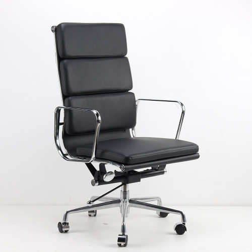 Eames Ergonomic Executive Chair Singapore | PU/Genuine Leather, Aluminium 5-Star Base