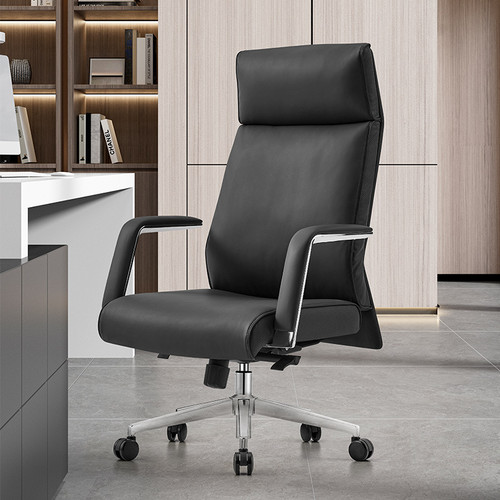 Hector Leather Office Chair Front View