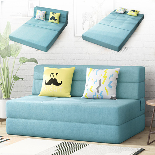 Adri Foldable Sofa Bed light blue