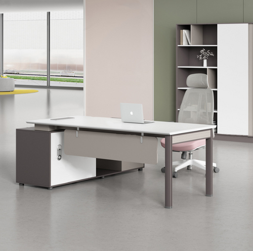 Isabella Director Table Singapore | Side Cabinet View | Free Islandwide Delivery