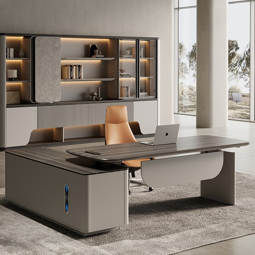 Rigor electric height adjustable director table overview Singapore — Sit-stand boss desk 1.8m to 2.4m