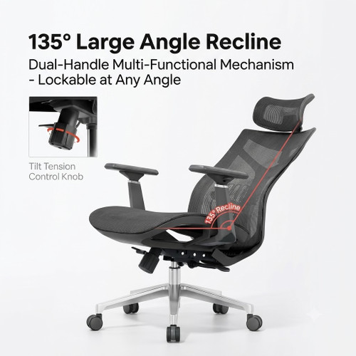 Benjamin High-Back Ergonomic Executive Office Chair by Linear Furnishings
