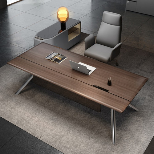 Champion Executive Desk Singapore | Italian Minimalist Design Front View