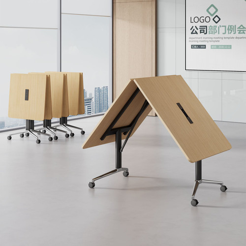 Andy Foldable Conference Table | Folded for Compact Storage | Free Islandwide Delivery