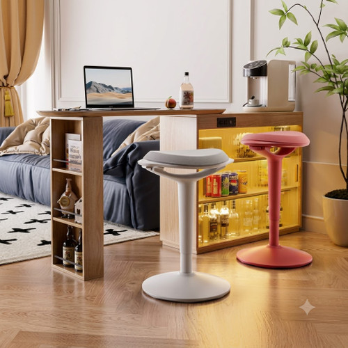 Luke Active Sitting Wobble Stool Singapore — Height Adjustable Perching Stool, Anti-Slip Base