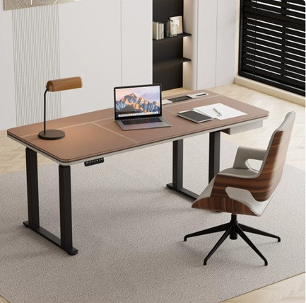 BAGUS Height Adjustable Desk Singapore — TYPE A no cabinet, dual-motor electric lift 75-124cm