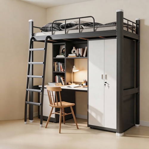 Aiko Loft Bunk Bed Singapore Black