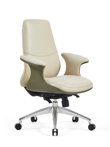William Leather Ergonomic Chair Front View