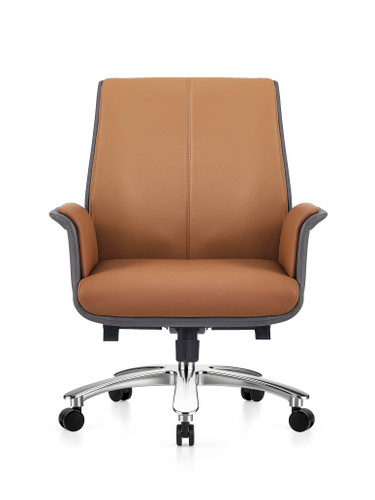 Amund Leather Ergonomic Chair Seat Detail