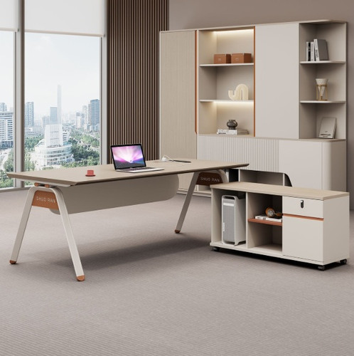 Prasoet Executive Desk Singapore long cabinet