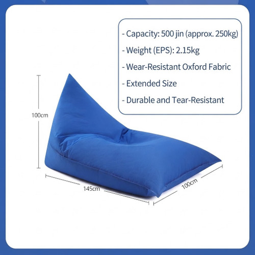 Avery Oxford Fabric Bean Bag Singapore in Blue
