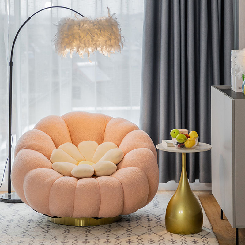 Marit Fleece Lazy Sofa with light